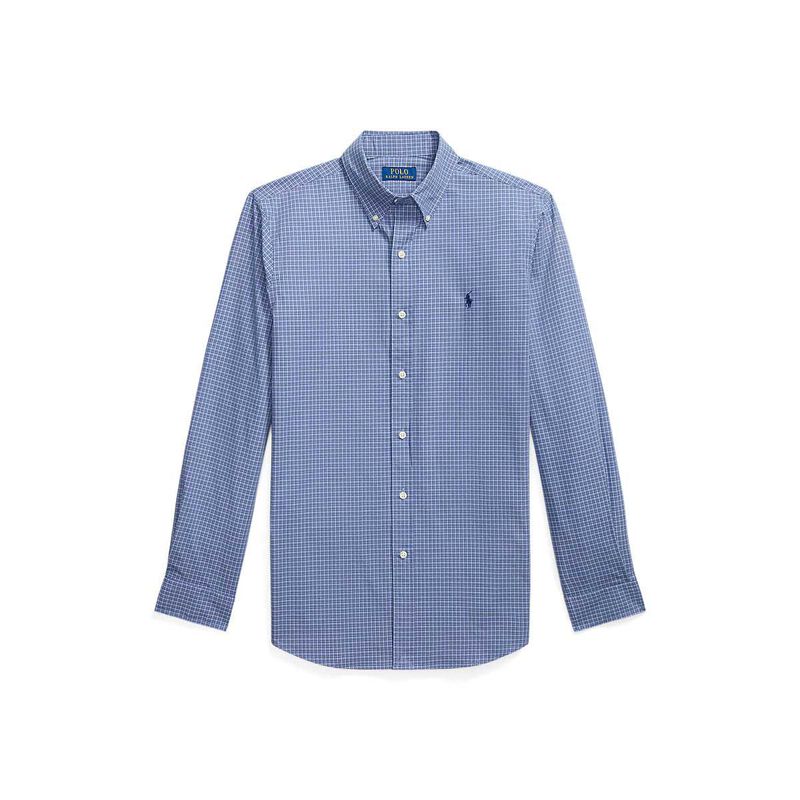Polo Ralph Lauren Custom Fit Checked Stretch Poplin Shirt image number 2